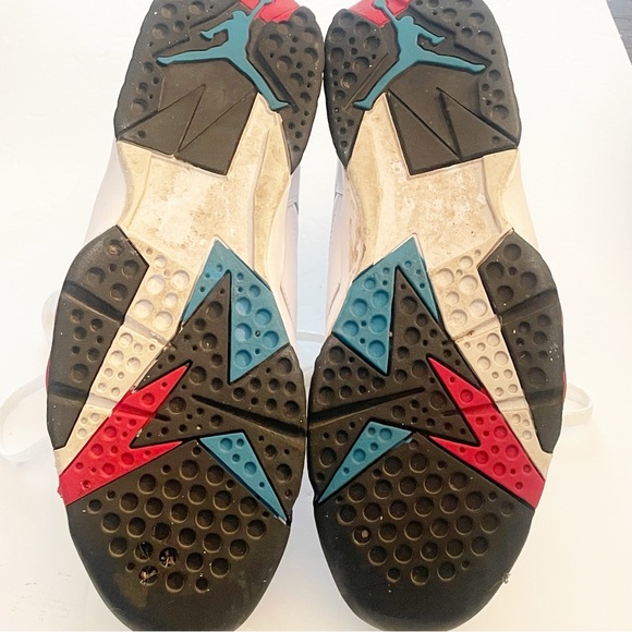 Jordan 7 Size 11 Retro Orion 2011 White & Blue 304775 105 Mid Top Sneakers Mens - Picture 8 of 8